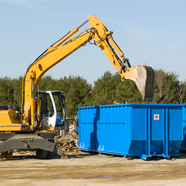 can i pay for a residential dumpster rental online in Farmersville